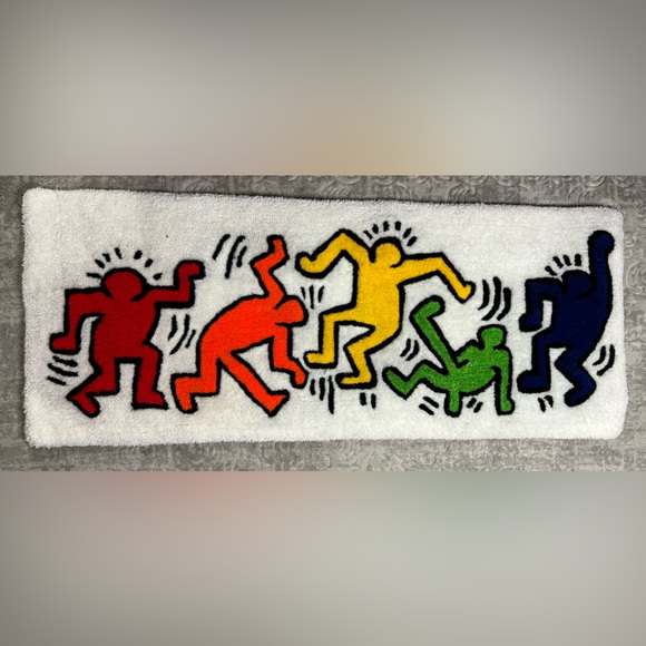 Keith Haring inspired rug - Picture 1 of 2